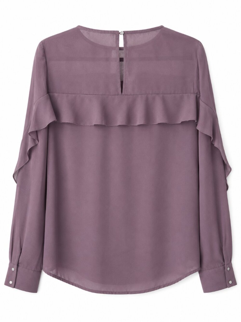 Abercrombie & Fitch Lavender Long Sleeve Blouse (Size M) - Picture 2 of 6